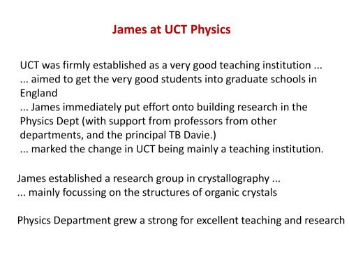 Andy Buffler, UCT Physics: Slides from colloquium given on 25 ...