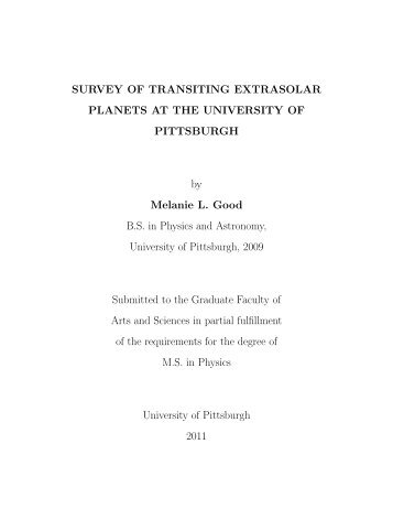 Masters Thesis - Department of Physics and Astronomy - University ...
