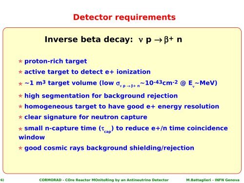 CORMORAD COre Reactor MOnitoRing by an Antineutrino Detector