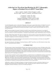 Impact of Residual Stress in HPFS Fused Silica