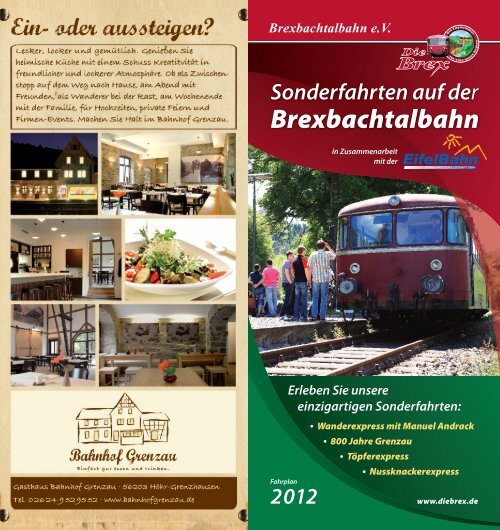 Fahrplan 2012 - Brexbachtalbahn eV