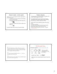 Network models â random graphs Random networks Random graph