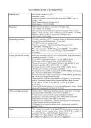 Massimiliano Alvioli - Curriculum Vitae