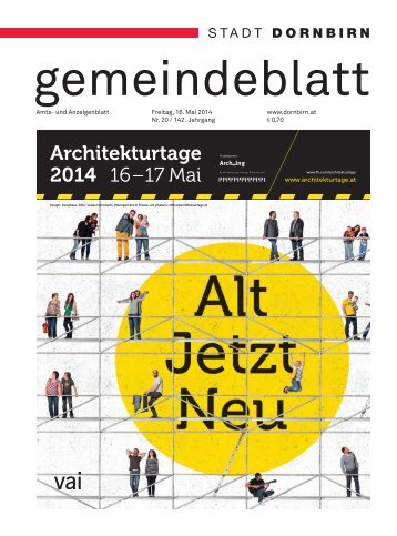 Dornbirner Gemeindeblatt KW 20 vom 16.05.2014