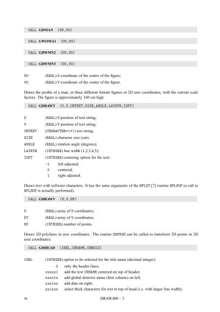 CERN Program Library Long Writeup W5013 - CERNLIB ...