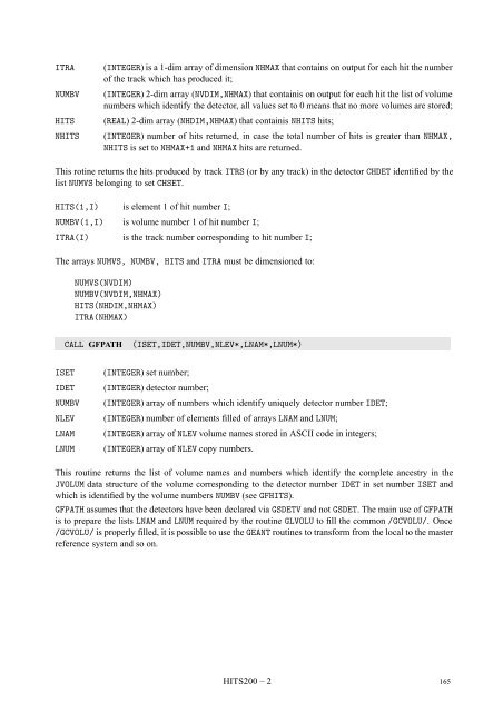 CERN Program Library Long Writeup W5013 - CERNLIB ...