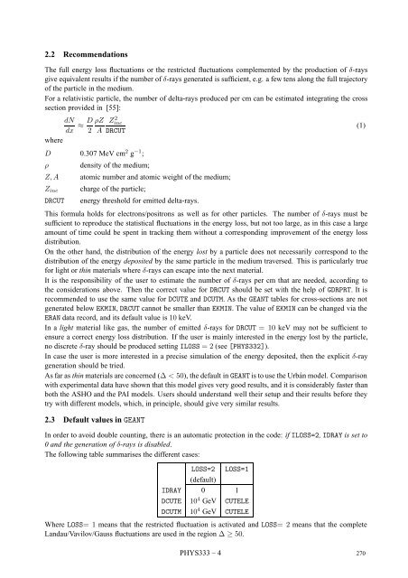 CERN Program Library Long Writeup W5013 - CERNLIB ...