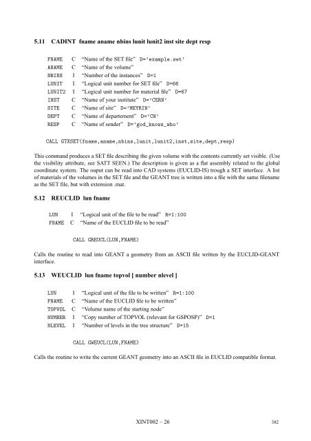 CERN Program Library Long Writeup W5013 - CERNLIB ...