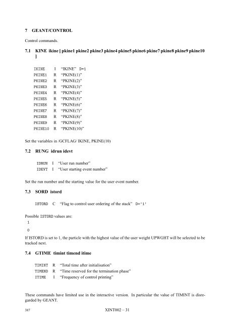 CERN Program Library Long Writeup W5013 - CERNLIB ...