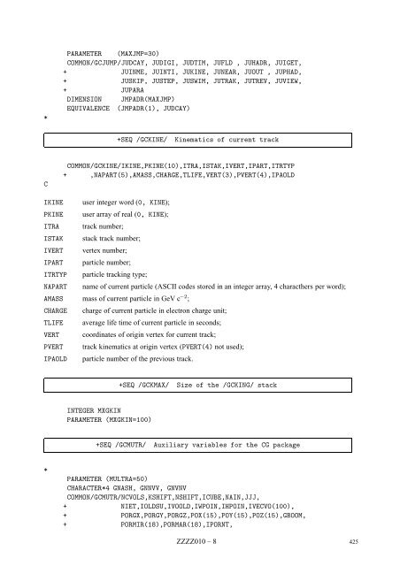 CERN Program Library Long Writeup W5013 - CERNLIB ...