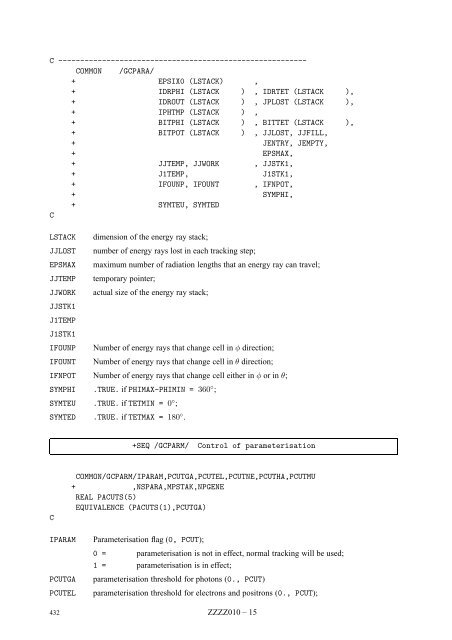 CERN Program Library Long Writeup W5013 - CERNLIB ...