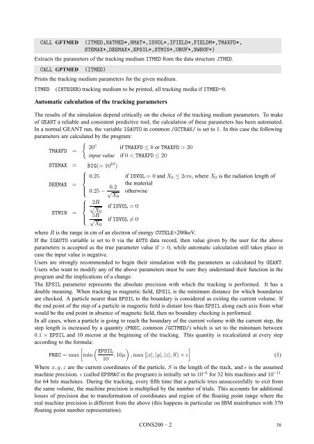 CERN Program Library Long Writeup W5013 - CERNLIB ...