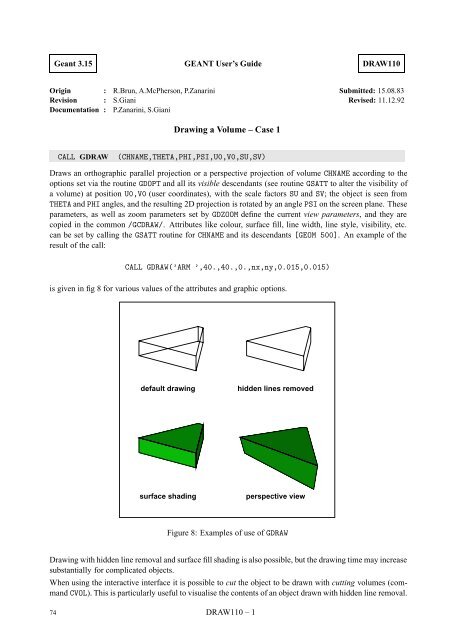 CERN Program Library Long Writeup W5013 - CERNLIB ...