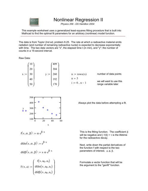 Mathcad - genfit.mcd