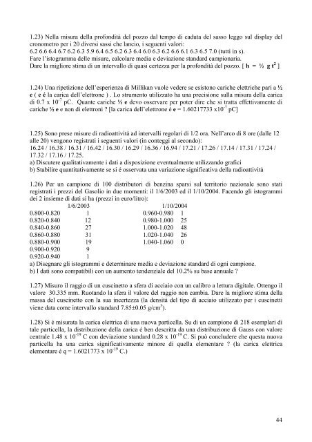 x - Fisica - Sapienza