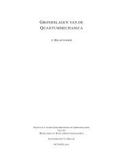 grondslagen van de quantummechanica - Universiteit Utrecht