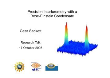 Bose-Einstein condensate interferometry
