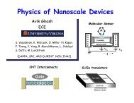 The physics of nanoelectronic devices