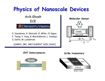 The physics of nanoelectronic devices