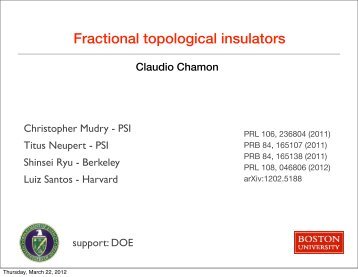 Fractional topological insulators