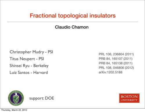 Fractional topological insulators