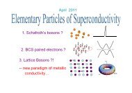 Elementary Particles of Superconductivity