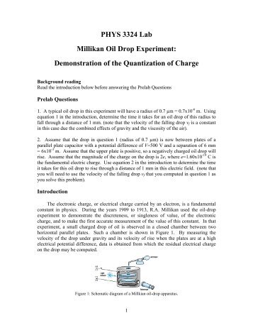 Millikan writeup - Physics