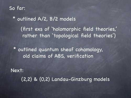 An Introduction to Quantum Sheaf Cohomology - Physics - Virginia ...