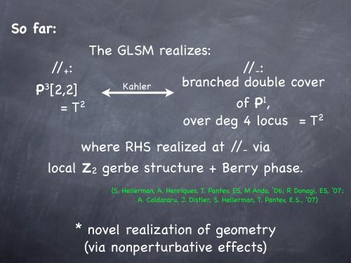 Eric Sharpe - Examples of homological projective duality in physics