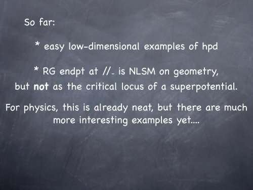 Eric Sharpe - Examples of homological projective duality in physics