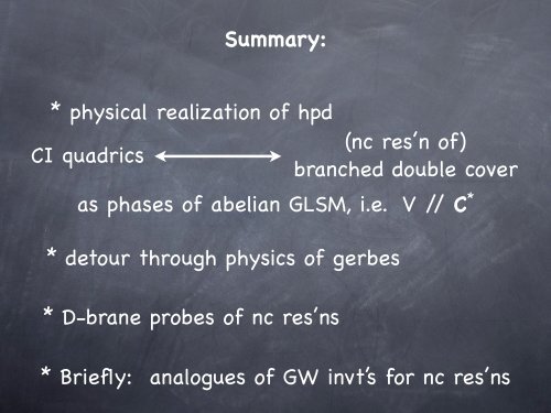 Eric Sharpe - Examples of homological projective duality in physics