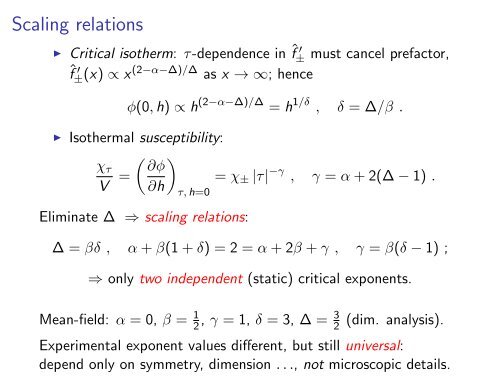 Renormalization Group: Applications in Statistical Physics I-II