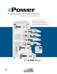 Programmable DC Power Supplies - Physical Instruments