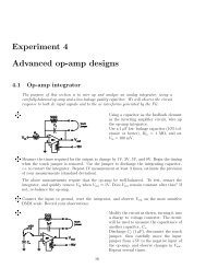 Experiment 4 Advanced op-amp designs