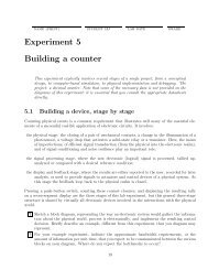 Experiment 5 Building a counter