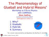 The Phenomenology of Glueball and Hybrid Mesons - Carleton ...
