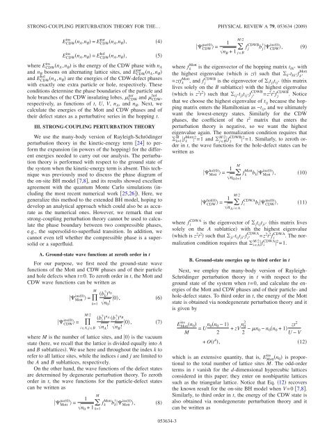 Strong-coupling perturbation theory for the extended Bose-Hubbard ...