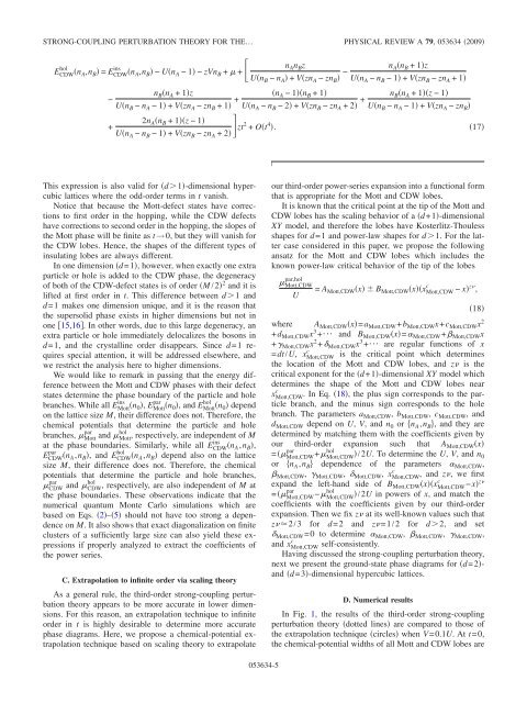 Strong-coupling perturbation theory for the extended Bose-Hubbard ...