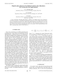 Magnetic phase diagram of the Hubbard model in three dimensions ...