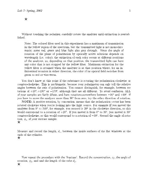 1 NAME: SECTION: PARTNER: Lab 7. Polarization of Light ... - Physics