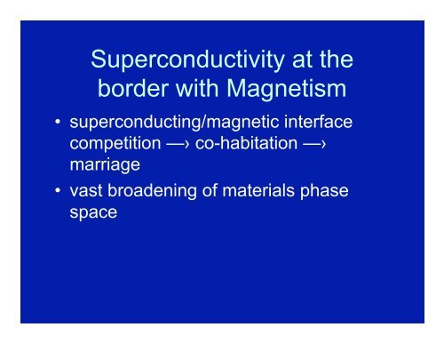 The New Superconductors Hong Kong - Department of Physics, HKU