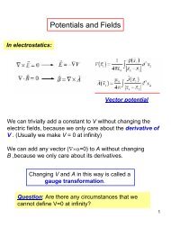 Potentials and Fields - Department of Physics, HKU