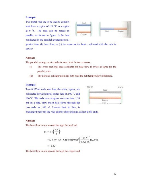 Thermal Behavior of Matter and Heat Engines - Department of ...