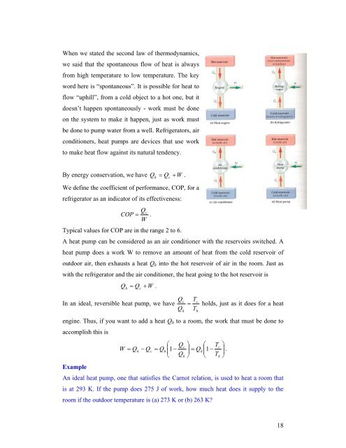 Thermal Behavior of Matter and Heat Engines - Department of ...
