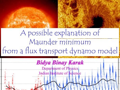 Solar physics meeting at IIA, Bangalore