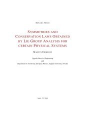 symmetries and conservation laws obtained by lie group analysis for ...