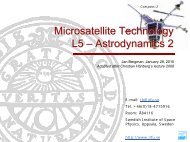 L5_Astrodynamics-2 - Swedish Institute of Space Physics - Uppsala