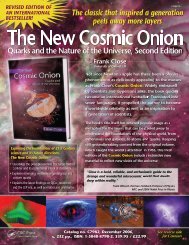 The New Cosmic Onion - Department of Physics