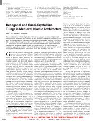 Decagonal and Quasi-Crystalline Tilings in Medieval Islamic ...