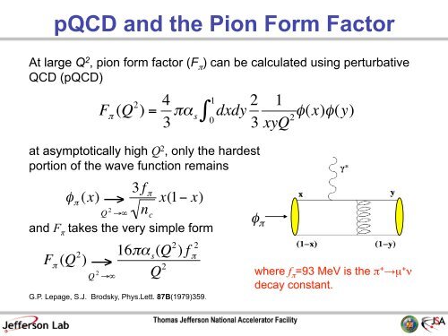 Measurement of the Charged Pion Form Factor at EIC - Garth Huber